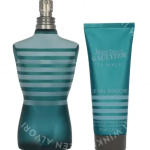 J.P. Gaultier Le Male Giftset 200ml Edt Spray 125ml/Shower Gel 75ml fles