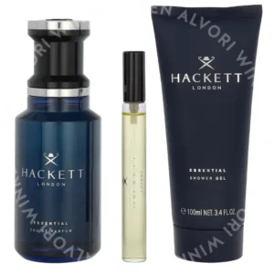 Hackett Essential Giftset 210ml Edp Spray 100 ml/Showergel 100 ml/Travel Spray 10 ml fles