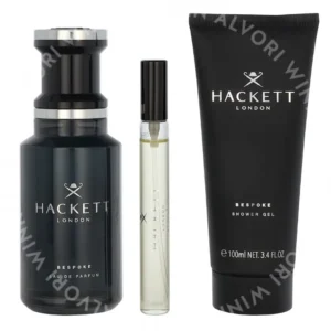 Hackett Bespoke Giftset 210ml Edp Spray 100 ml/Showergel 100 ml/Travel Spray 10 ml fles