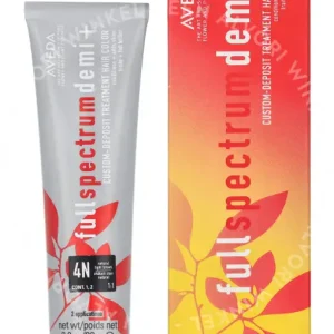 Aveda Full Spectrum Demi+ Custom-Deposit Hair Color 80g 4N Light Brown fles en verpakking