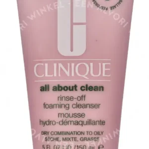 Clinique Rinse-Off Foaming Cleanser 150ml Dry Combination To Oily Skin fles
