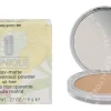 Clinique Stay-Matte Sheer Pressed Powder 7.6g #17 Stay Golden fles en verpakking