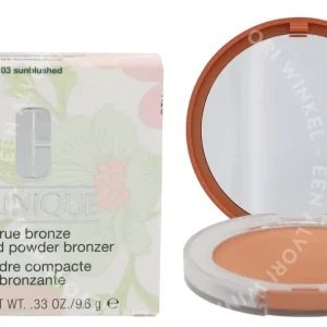 Clinique True Bronze Pressed Powder Bronzer 9.6g #03 Sunblushed fles en verpakking