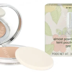 Clinique Almost Powder Make-Up SPF15 10g #01 Fair (VF) fles en verpakking
