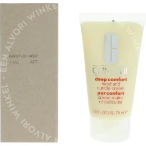 Clinique Deep Comfort Hand And Cuticle Cream 75ml  fles en verpakking