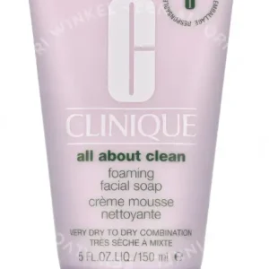 Clinique Foaming Facial Soap 150ml Very Dry To Dry Combination fles