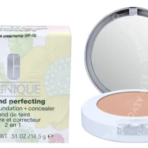 Clinique Beyond Perfecting Powder Foundation + Concealer 14.5g #4 Creamwhip fles en verpakking