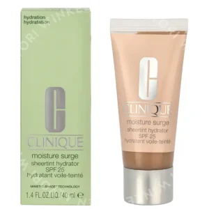 Clinique Moisture Surge Sheertint Hydrator SPF25 40ml Universal Light Medium fles en verpakking