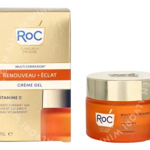 RoC Multi Correxion Revive & Glow Gel Cream 50ml Revive + Glow - 24Hrs fles en verpakking