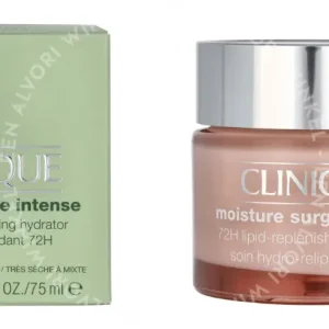 Clinique Moisture Surge Intense 72H Lipid-Replenishing Hydr. 75ml Very Dry To Dry Combination fles en verpakking