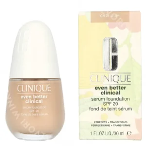 Clinique Even Better Clinical Serum Foundation SPF20 30ml CN 28 Ivory (VF) fles en verpakking