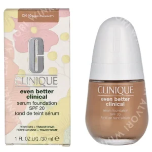 Clinique Even Better Clinical Serum Foundation SPF20 30ml CN 40 Cream Chamois (VF) fles en verpakking