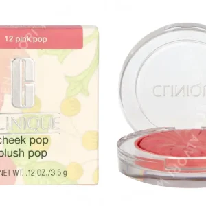Clinique Cheek Pop Blush 3.5g #12 Pink Pop fles en verpakking