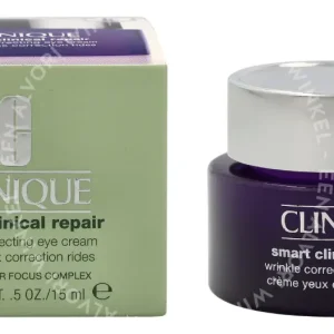 Clinique Smart Clinical Repair Wrinkle Correcting Eye Cream 15ml  fles en verpakking