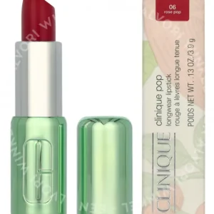 Clinique Pop Longwear Matte Lipstick 3.9g #06 Rose Pop fles en verpakking