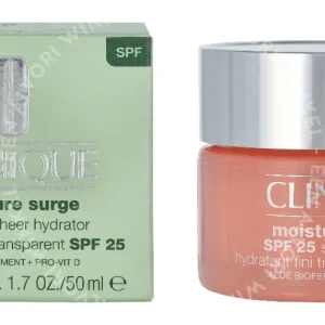 Clinique Moisture Surge SPF25 Sheer Hydrator 50ml  fles en verpakking