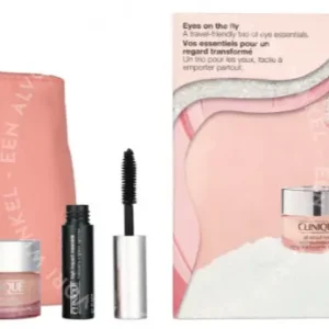 Clinique All About Eyes Set 33.5ml All About Eyes Gel Cream 15m/Take The Day Off Cleasing Balm 15ml/High Impact Mascara 3