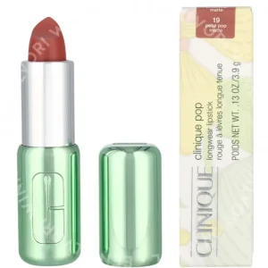 Clinique Pop Longwear Matte Lipstick 3.9g #19 Petal Pop fles en verpakking