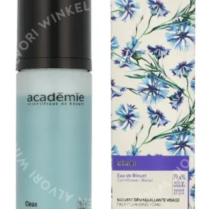 Academie Clean Cornflower Water Face Cleansing Foam 150ml fles en verpakking