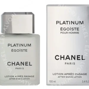Chanel Platinum Egoiste Pour Homme After Shave Lotion 100ml  fles en verpakking