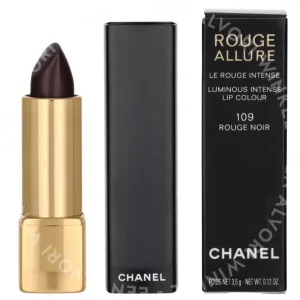 Chanel Rouge Allure Luminous Intense Lip Colour 3.5g #109 Rouge Noir fles en verpakking