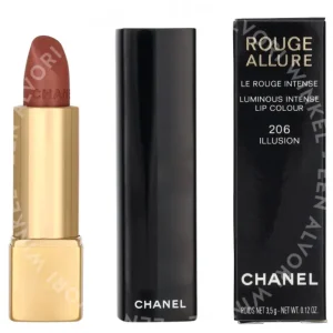 Chanel Rouge Allure Luminous Intense Lip Colour 3.5g #206 Illusion fles en verpakking