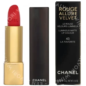 Chanel Rouge Allure Velvet Luminous Matte Lip Colour 3.5g #43 La Favorite fles en verpakking