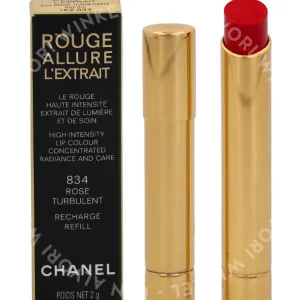 Chanel Rouge Allure L'Extrait High In. Lip Colour - Recharge 2g #834 Rose Turbulent fles en verpakking