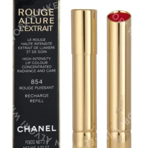 Chanel Rouge Allure L'Extrait High In. Lip Colour - Recharge 2g #854 Rouge Puissant fles en verpakking