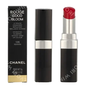 Chanel Rouge Coco Bloom Intense Shine Lip Colour 3g #126 Season fles en verpakking