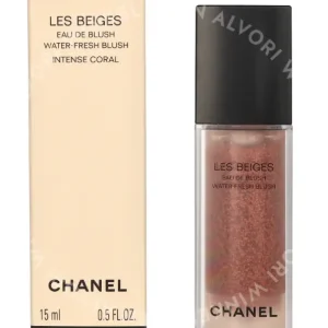 Chanel Les Beiges Water-Fresh Blush 15ml Intense Coral fles en verpakking