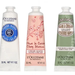 L'Occitane Hand Cream Trio Set 90ml 3x30ml - Shea/Cherry Blossom/Almond fles
