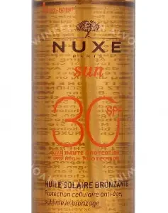 Nuxe Sun Tanning Sun Oil SPF30 150ml Face And Body verpakking