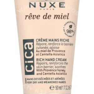 Nuxe Reve De Miel Cica Hand Cream 50ml Very Dry And Weakened Hands verpakking