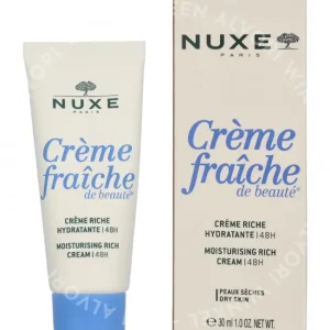 Nuxe 48HR Moisturising Rich Cream 30ml For Dry Skin fles en verpakking