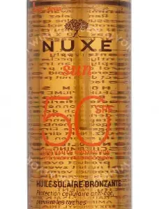 Nuxe Sun Tanning Sun Oil High Protection  SPF50 150ml Face And Body verpakking