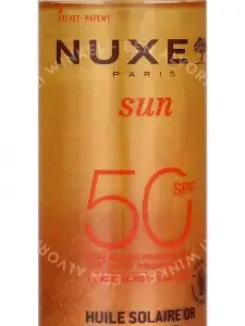 Nuxe Sun High Protection Gold Sun Oil SPF50 150ml  verpakking