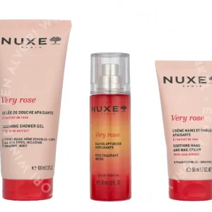 Nuxe Very Rose Set 180ml Shower Gel 100ml/ Edp Spray 30ml/Hand Cream 50ml fles