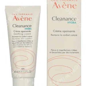 Avene Cleanance Hydra Soothing Cream 40ml For Skin Left Dry And Irritated By Medical Treatments fles en verpakking