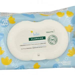 Klorane Bebe Gentle Cleansing Wipes 1stuk 25x fles