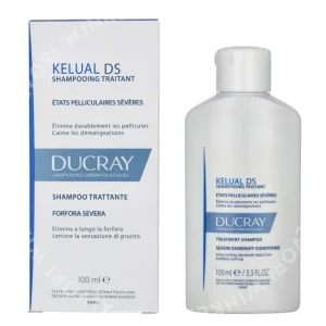 Ducray Kelual DS Anti-Dandruff Treatment Shampoo 100ml  fles en verpakking