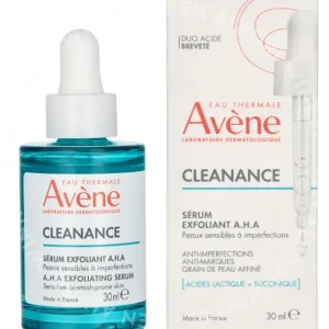 Avene A.H.A. Exfoliating Serum 30ml Sensitive Blemish-Prone Skin fles en verpakking