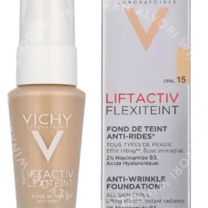 Vichy Liftactiv Flexilift Anti-Wrinkle Foundation SPF20 30ml #15 Opal fles en verpakking