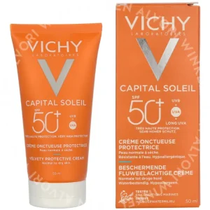 Vichy Ideal Soleil Velvety Cream Complexion SPF50 50ml Waterproof fles en verpakking