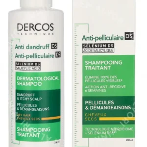 Vichy Dercos Anti-Dandruff Treatment Shampoo 200ml Dry And Dandruff Hair fles en verpakking