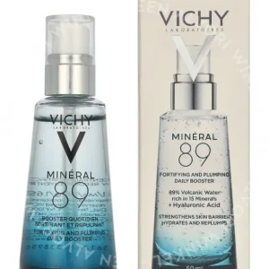 Vichy Mineral 89 Fortifying & Plumping Daily Booster 50ml Even Sensetive/Alcohol Free fles en verpakking