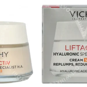 Vichy Liftactiv Hyaluronic Specialist H.A. Crème SPF 30 50ml Intensive Anti-Wrinkle & Firming Care fles en verpakking