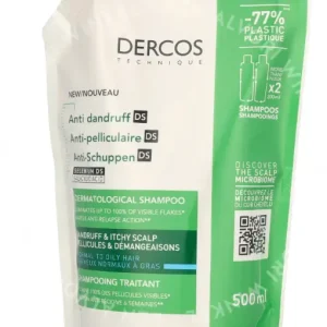 Vichy Dercos Anti-Dandruff Shampoo Refill 500ml Normal To Oily Hair fles
