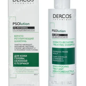 Vichy Dercos PSOlution Kerato-Reducing Treating Shampoo 200ml  fles en verpakking
