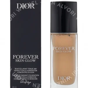 Dior Forever Skin Glow 24H Wear Radiant Foundation SPF20 30ml #2W Warm Glow fles en verpakking